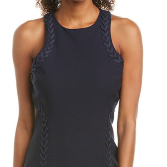 Cinq a Sept Navy Alison Dress Size 0 - Picture 2 of 7